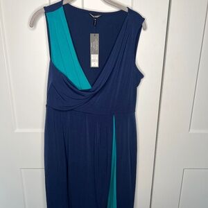 Daisy Fuentes Block Party Night Tide Combo Dress NWT Women's Size Medium